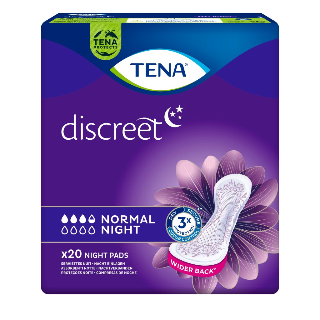 TENA DISCREET Inkontinenz Einlagen normal night