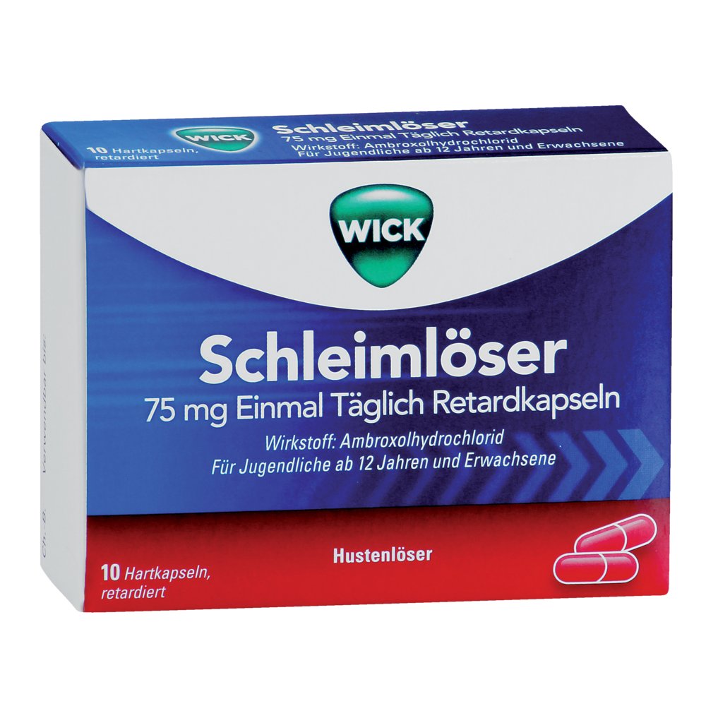 WICK Schleimlöser 75 mg einmal täglich Retardkaps.