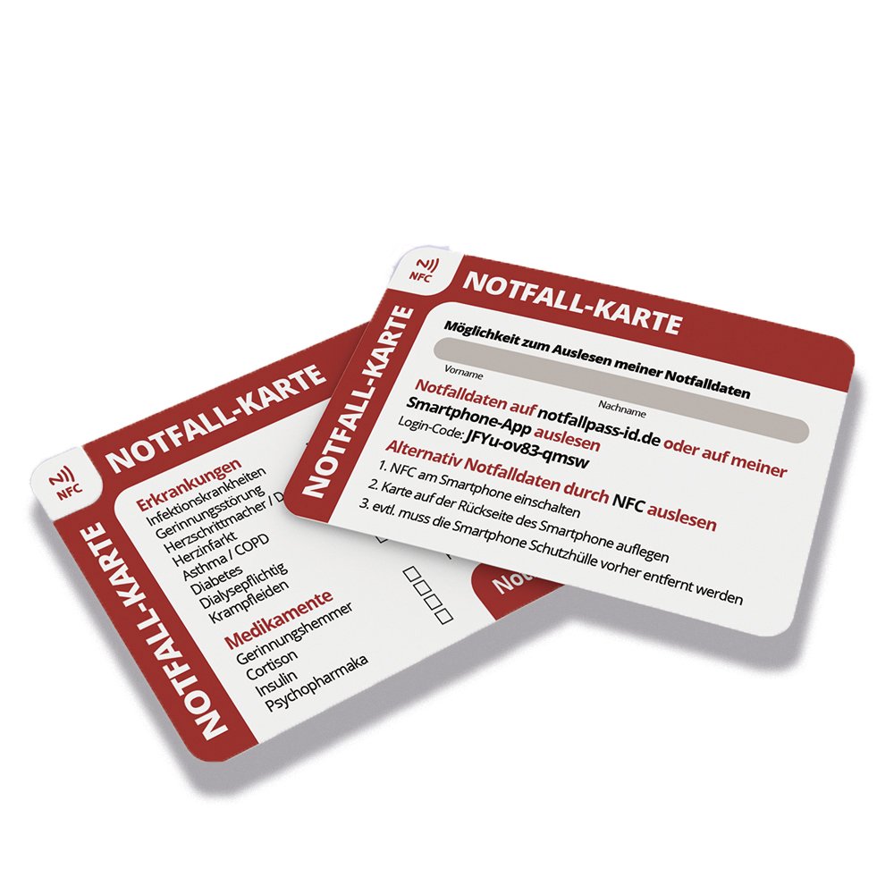 NOTFALL-ID Notfallkarte