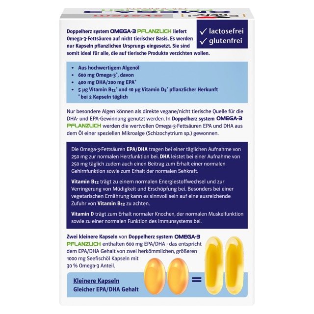 Doppelherz system OMEGA-3 PFLANZLICH ALGENÖL