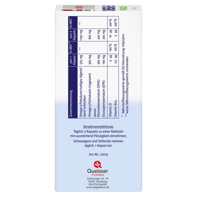 Doppelherz system OMEGA-3 PFLANZLICH ALGENÖL