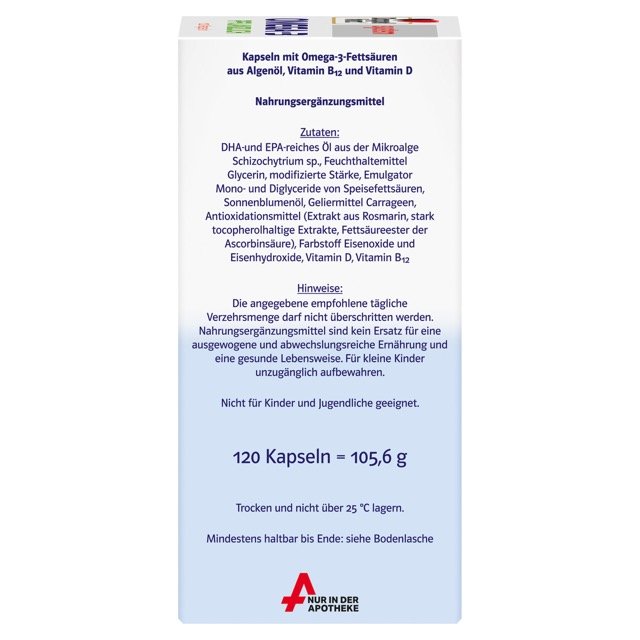 Doppelherz system OMEGA-3 PFLANZLICH ALGENÖL