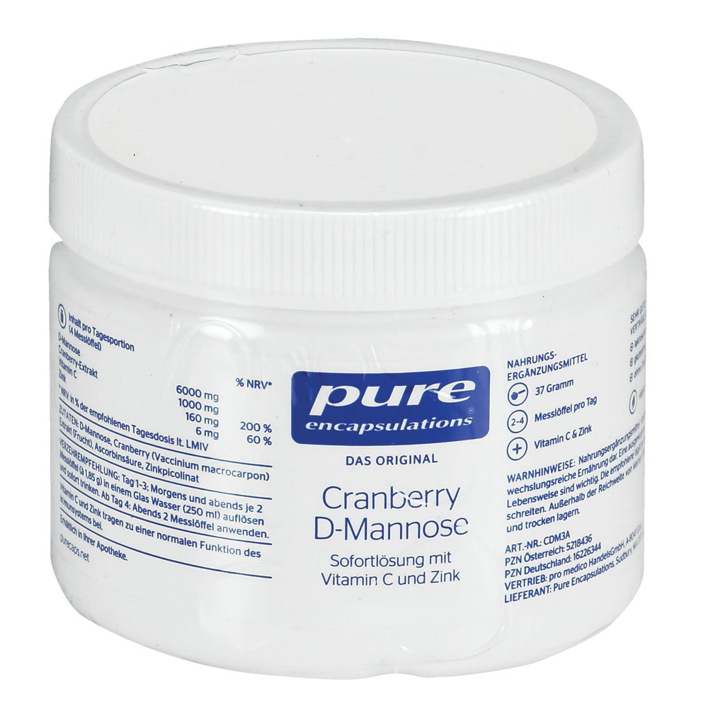 PURE ENCAPSULATIONS Cranberry D-Mannose Pulver