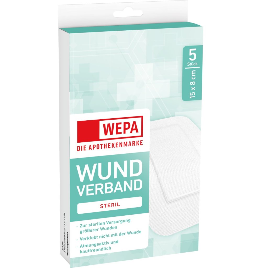 WEPA Wundverband steril 15 x 8 cm