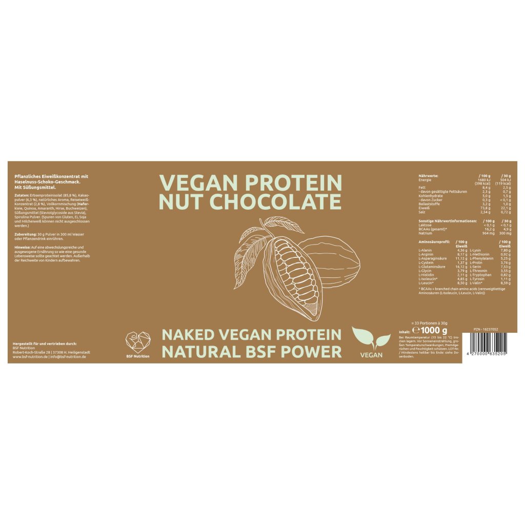 Vegan Protein Nut Chocolate