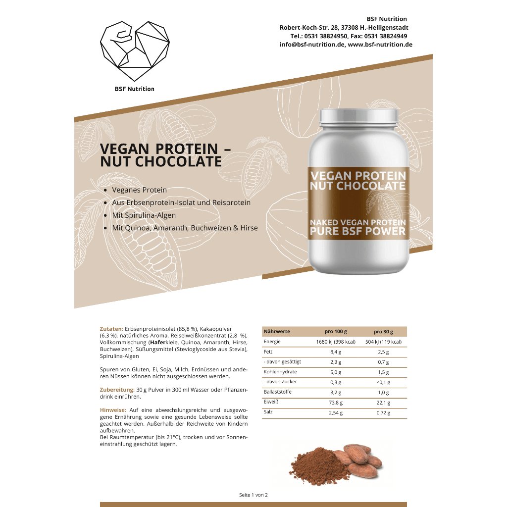 Vegan Protein Nut Chocolate