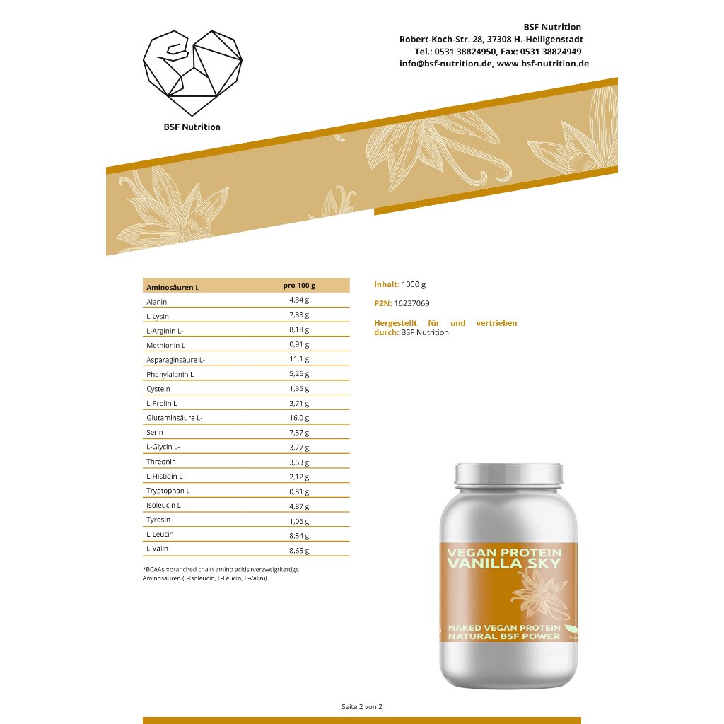 Vegan Protein Vanilla Sky