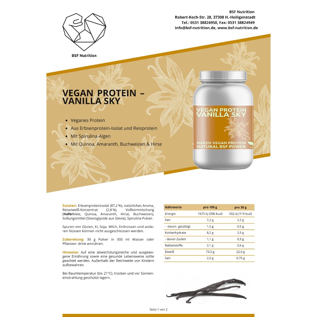 Vegan Protein Vanilla Sky