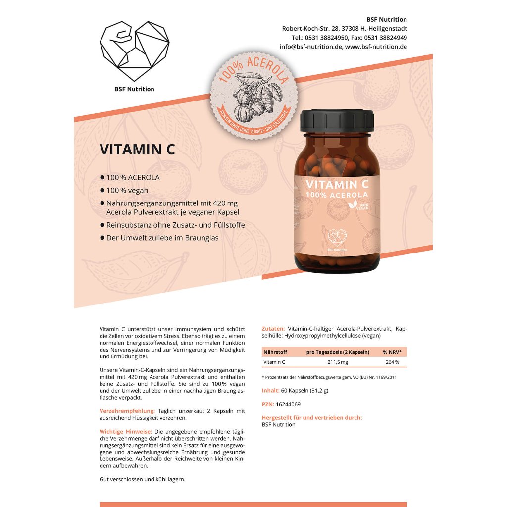 Vitamin C 100 % Acerola