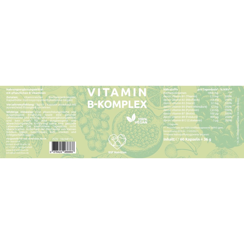 Vitamin B-Komplex 100 % Buchweizen