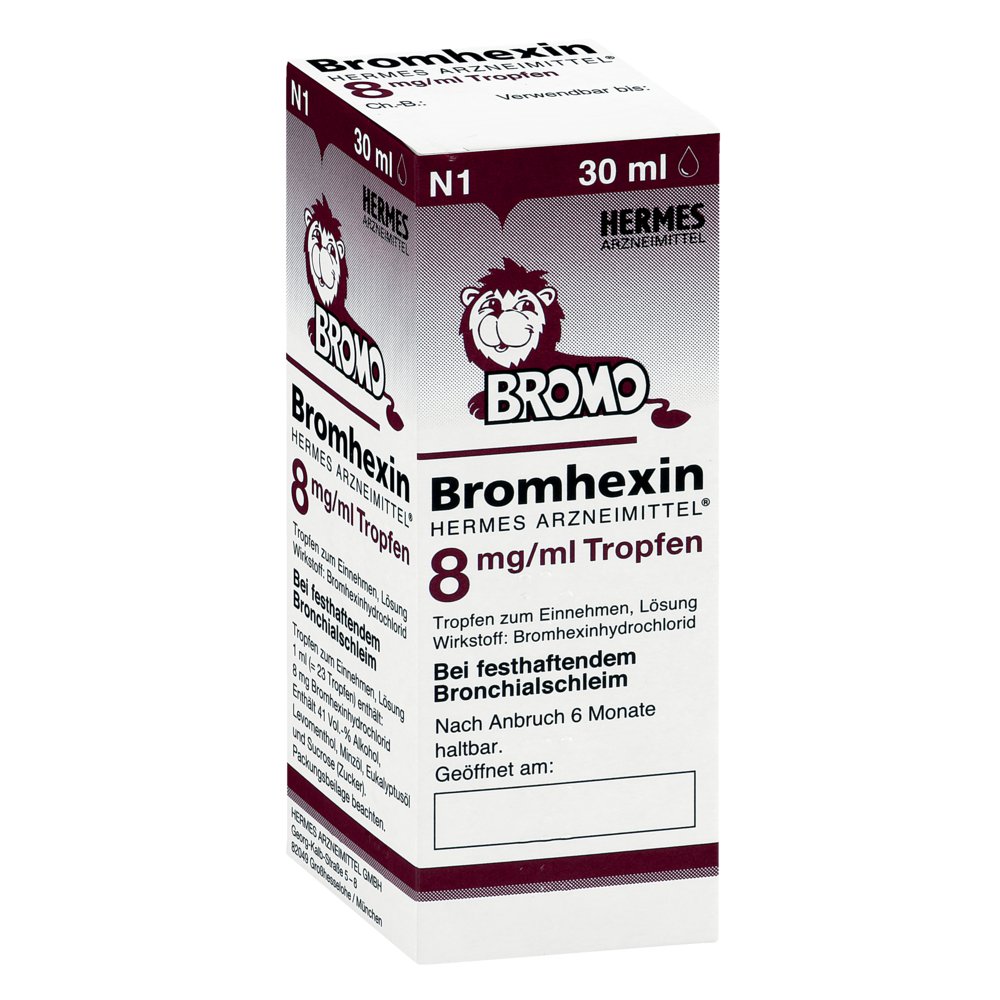 BROMHEXIN Hermes Arzneimittel 8 mg/ml Tropfen