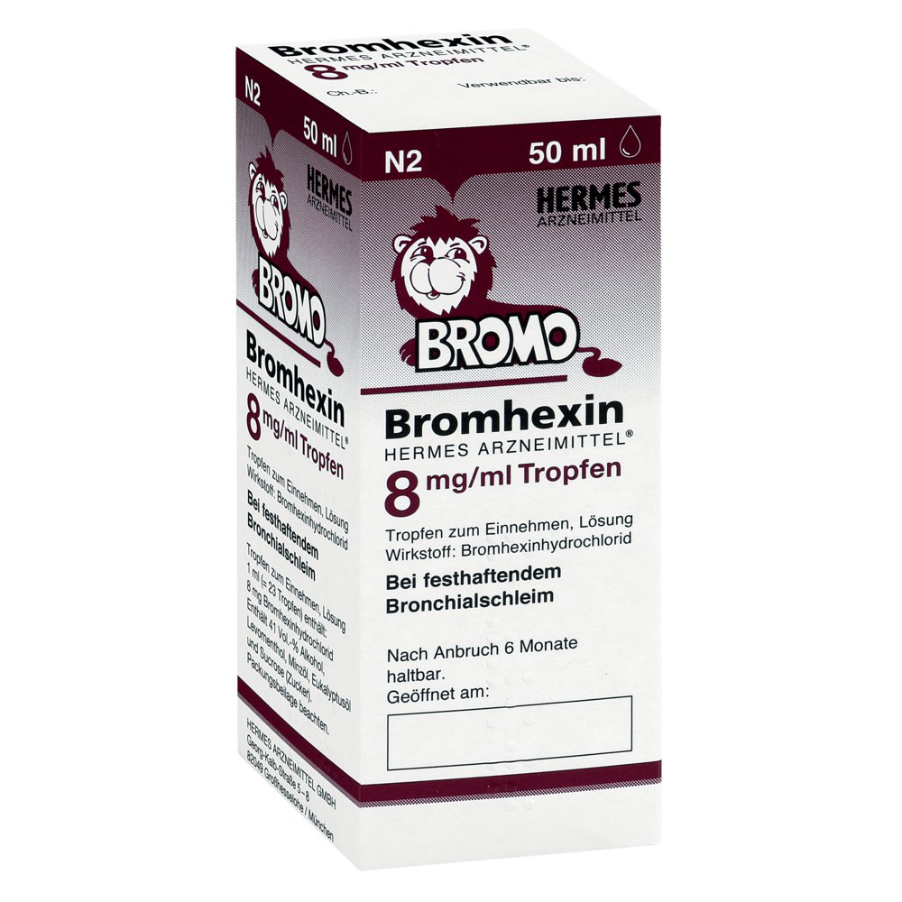 BROMHEXIN Hermes Arzneimittel 8 mg/ml Tropfen