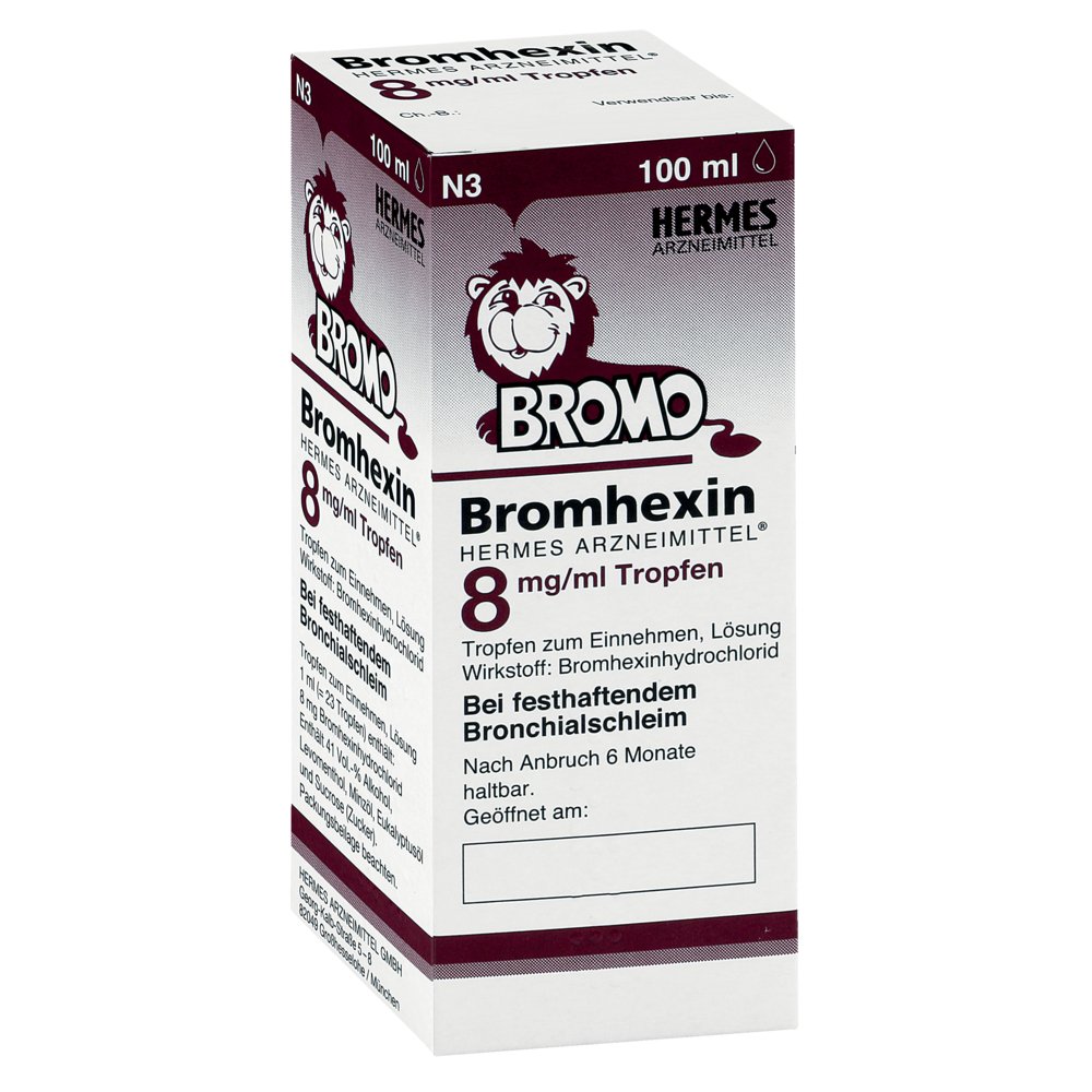 BROMHEXIN Hermes Arzneimittel 8 mg/ml Tropfen