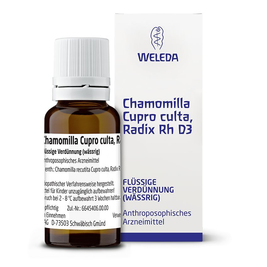 Chamomilla Cupro culta, Radix Rh D3