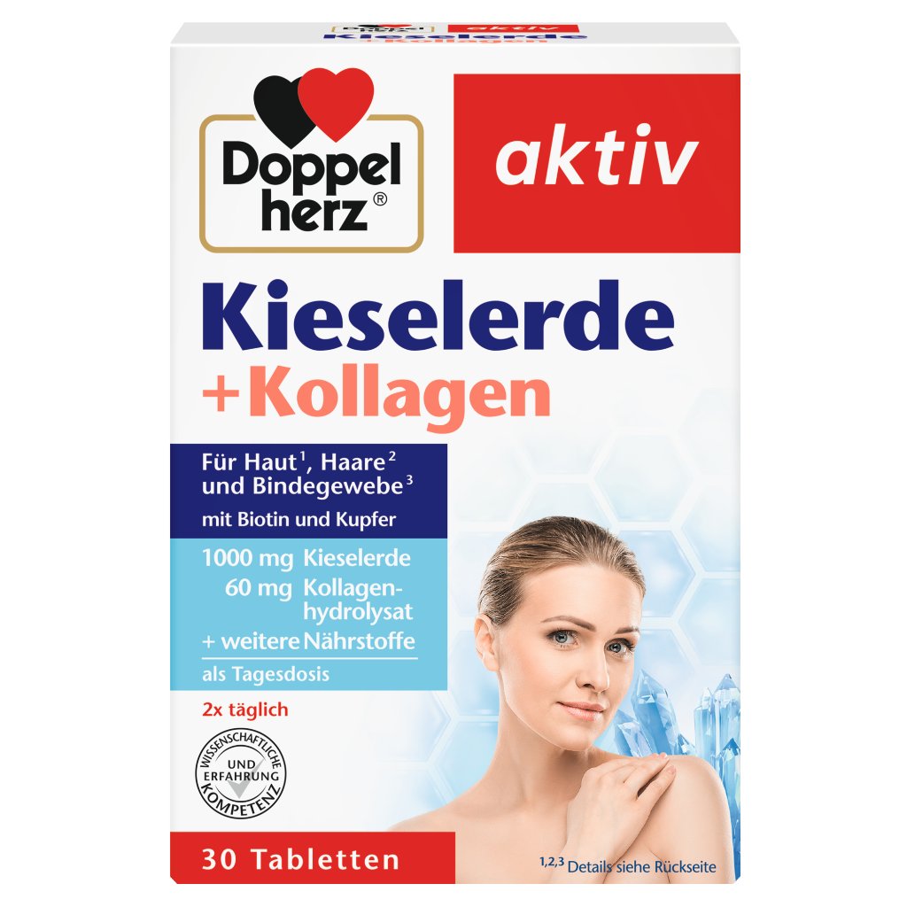 Doppelherz Kieselerde + Kollagen - Für Haut, Haare und Bindegewebe