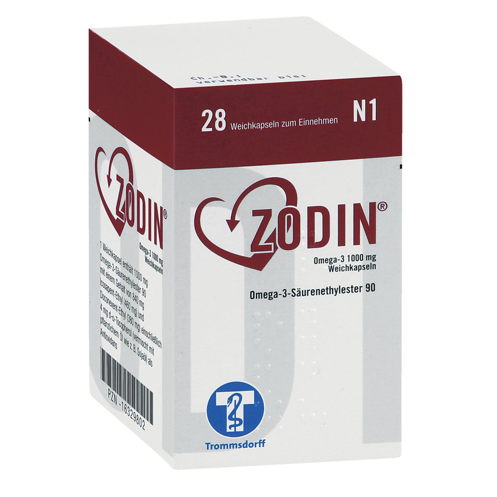 ZODIN Omega-3 1000 mg Weichkapseln