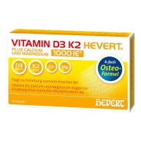 VITAMIN D3 K2 Hevert plus Ca Mg 1000 IE/2 Kapseln