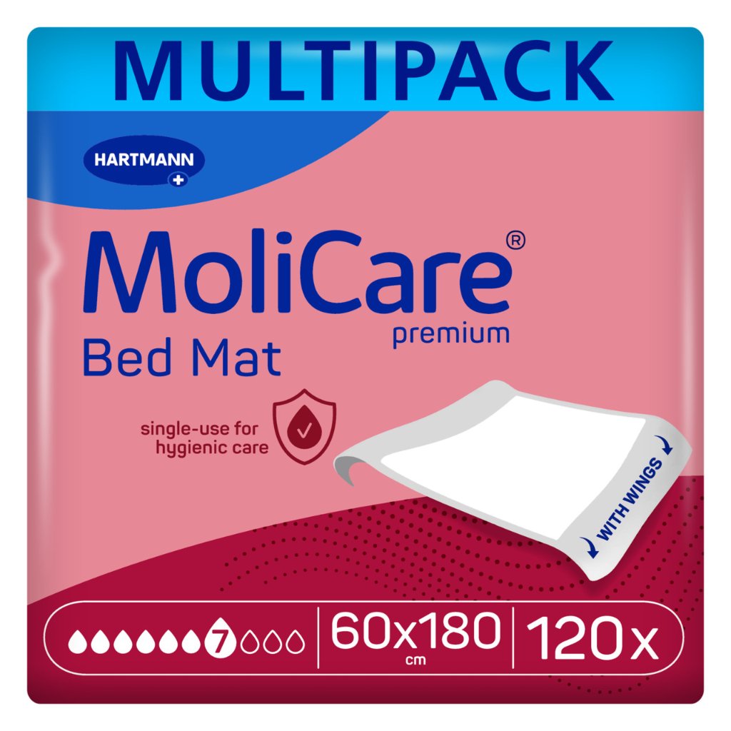 MOLICARE Premium Bed Mat 7 Tropfen mit Flügeln 60x180 cm