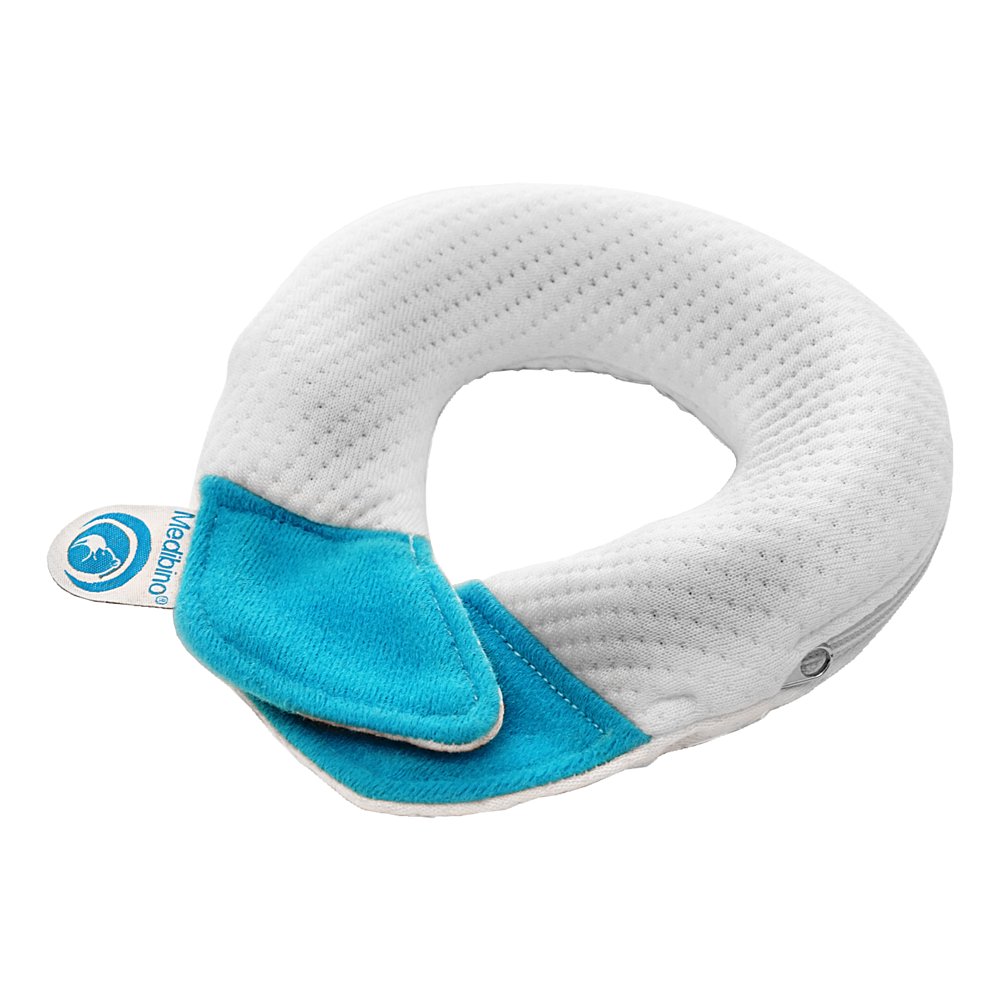 MEDIBINO Der Baby Kopfschutz Tencel blau