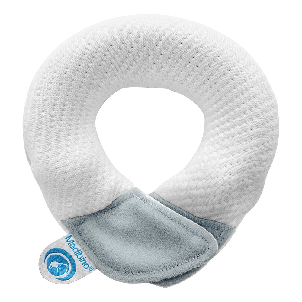 MEDIBINO Der Baby Kopfschutz Tencel grau