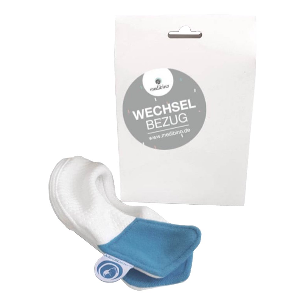 MEDIBINO Kopfschutz Bezug einzeln Tencel blau