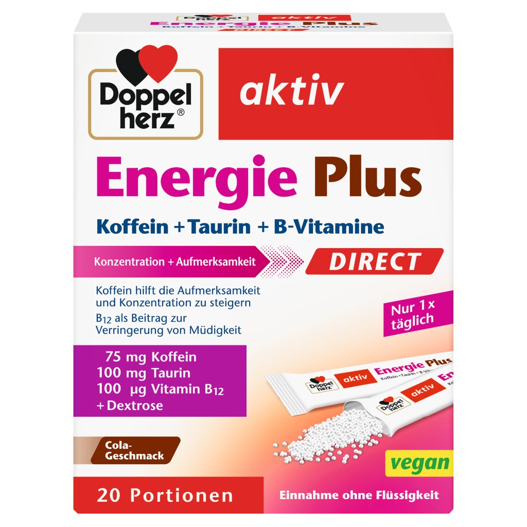 Doppelherz Energie Plus DIRECT Koffein + Taurin + B-Vitamine