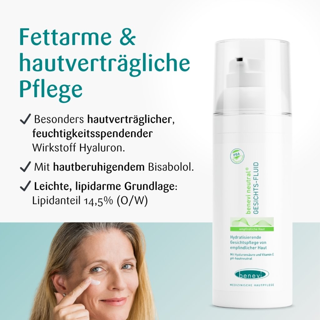 Leichtes Pflege-Fluid bei empfindlicher Haut, Rötungen & Rosacea