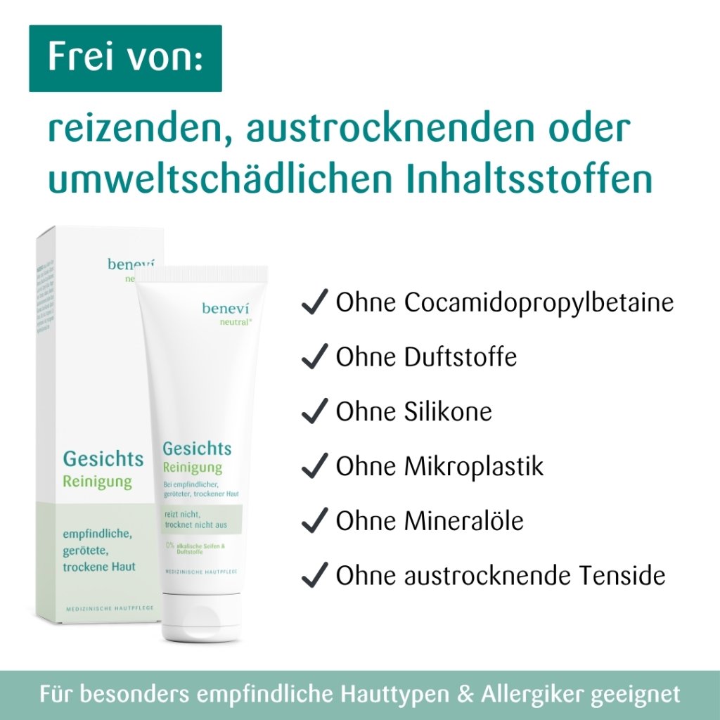 Sanfte Reinigung für empfindliche, gerötete & trockene Gesichtshaut
