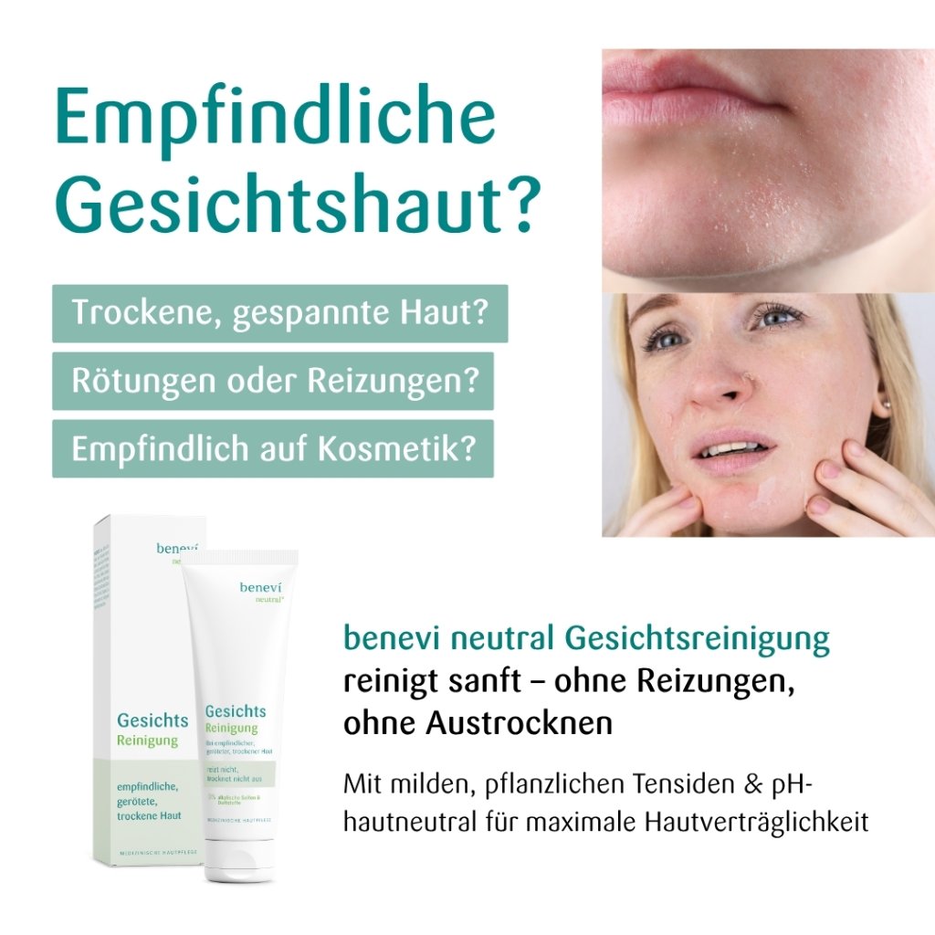 Sanfte Reinigung für empfindliche, gerötete & trockene Gesichtshaut