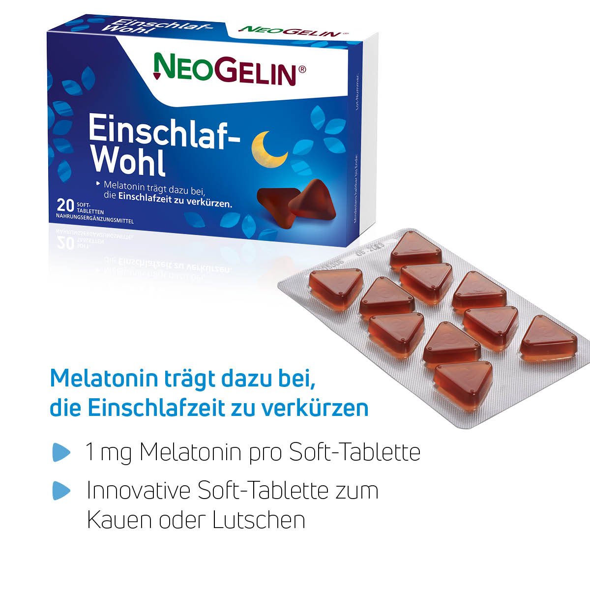 NEOGELIN Einschlaf-Wohl Kautabletten