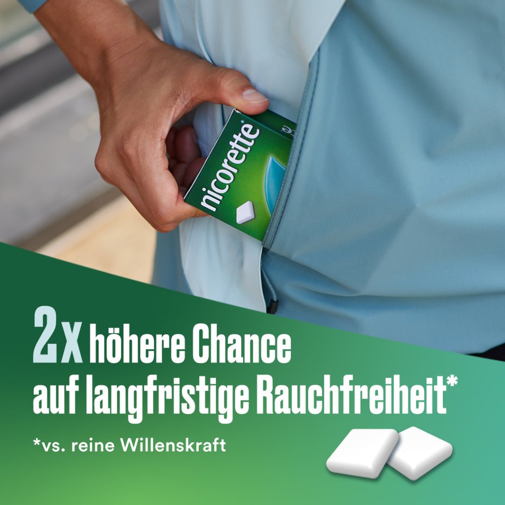 nicorette® Kaugummi freshfruit mit 4 mg Nikotin zur Raucherentwöhnung