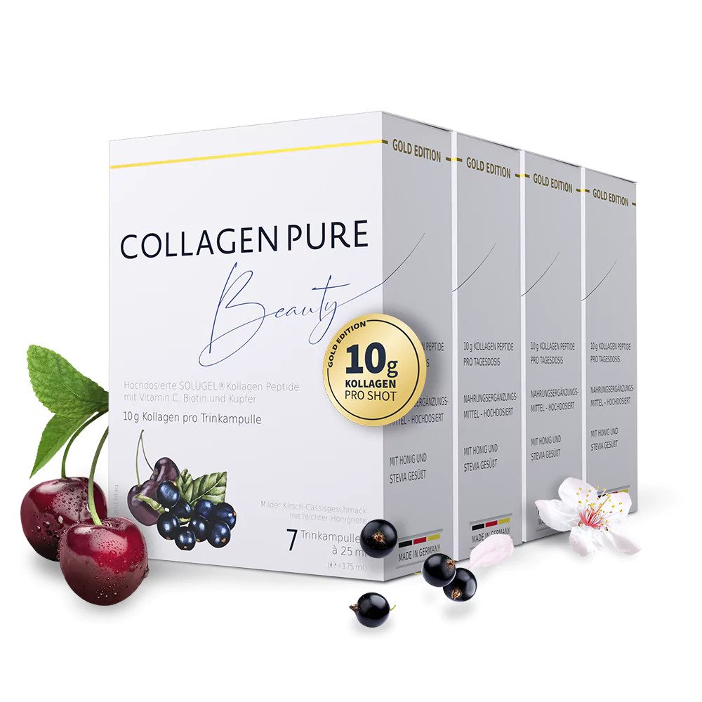 COLLAGEN PURE Beauty 10 g Kollagen Trinkampullen hochdosiert