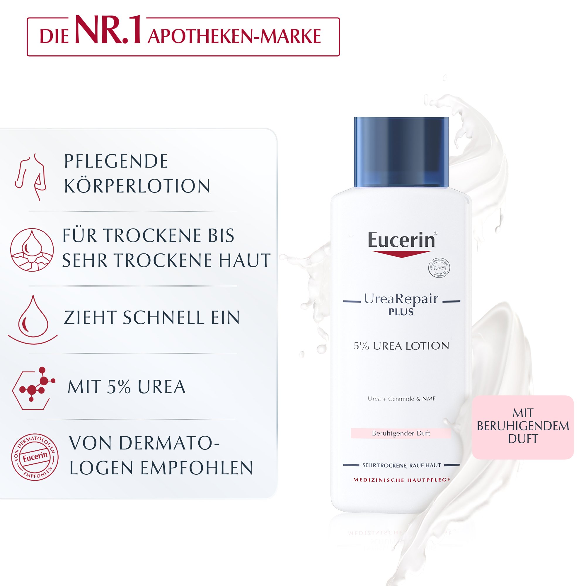 EUCERIN UreaRepair PLUS Lotion 5% mit Duft