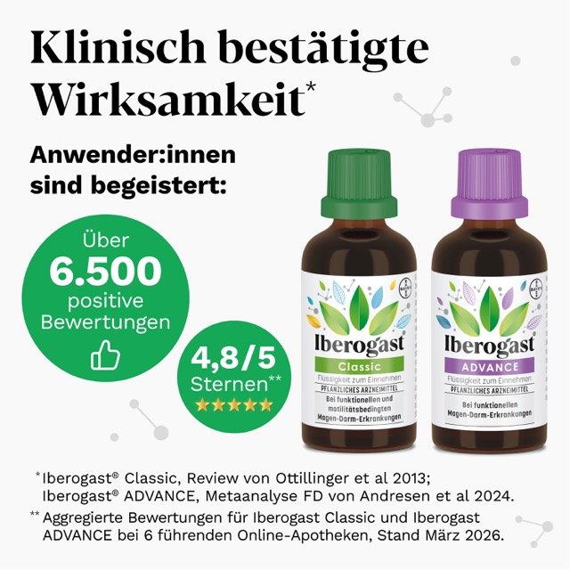 IBEROGAST ADVANCE Flüssigkeit zum Einnehmen