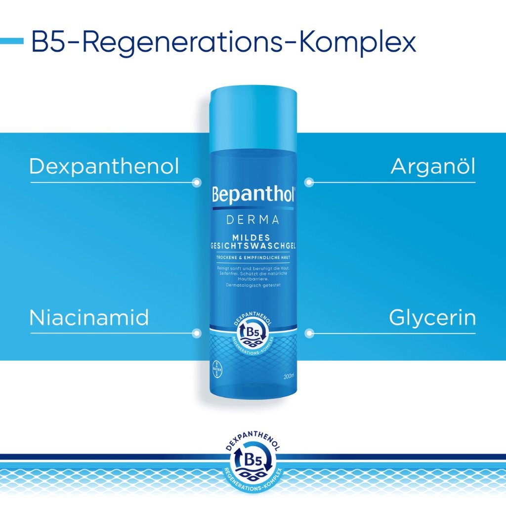 BEPANTHOL Derma mildes Gesichtswaschgel