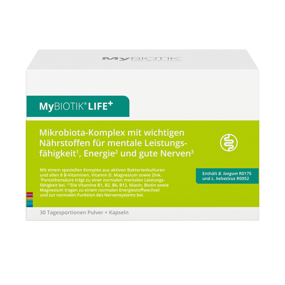 MYBIOTIK LIFE+ Kombipackung 30x1,5 g Plv.+60 Kaps.