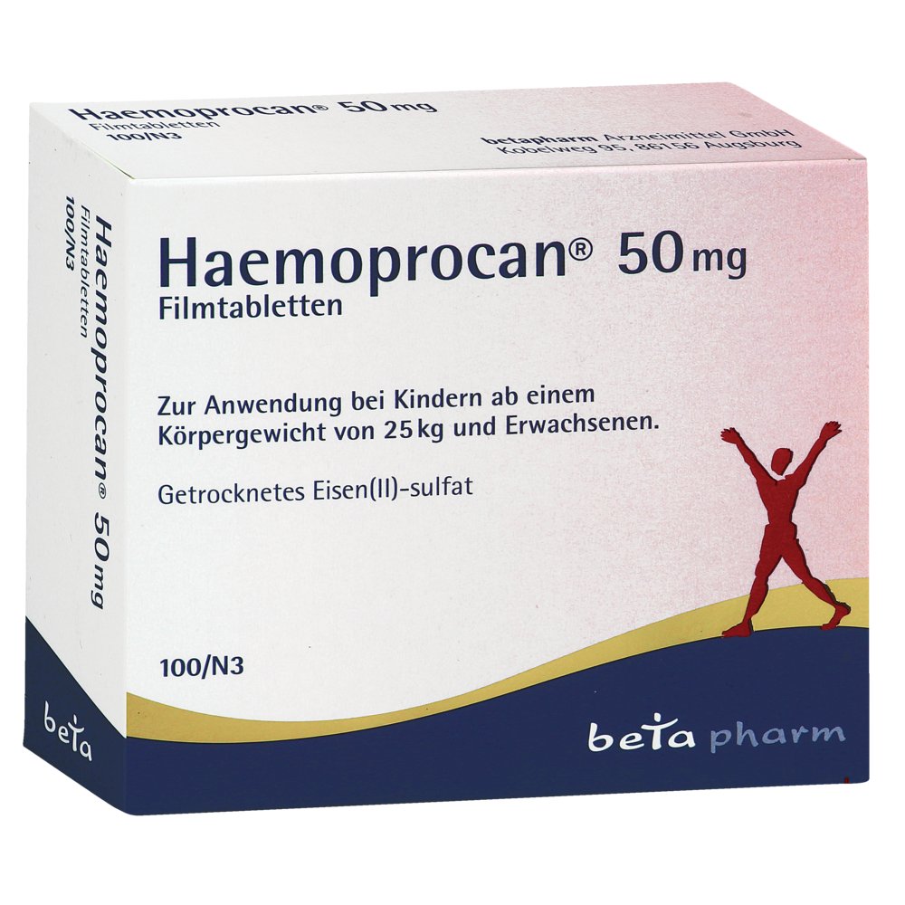 HAEMOPROCAN 50 mg Filmtabletten