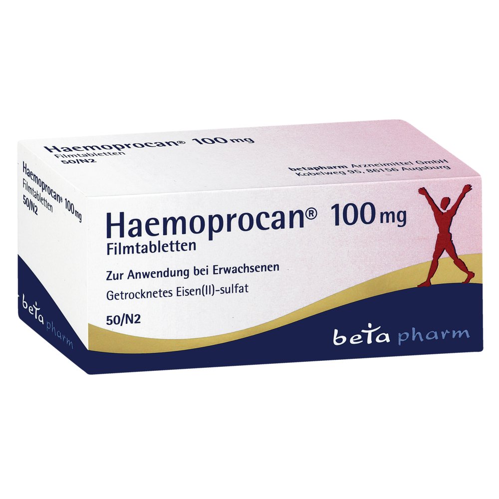 HAEMOPROCAN 100 mg Filmtabletten