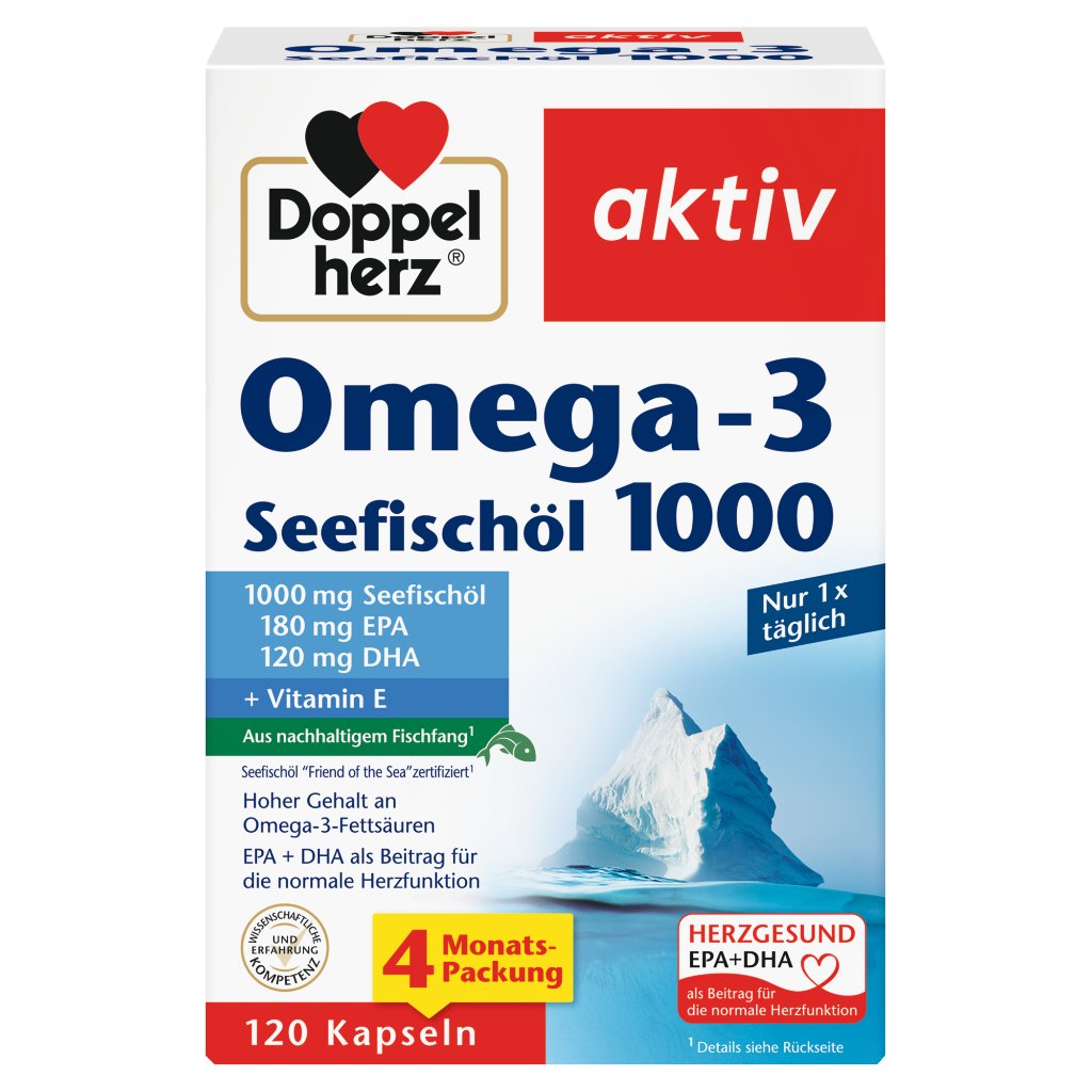 Doppelherz Omega-3 Seefischöl 1000 Für eine herzgesunde Ernährung