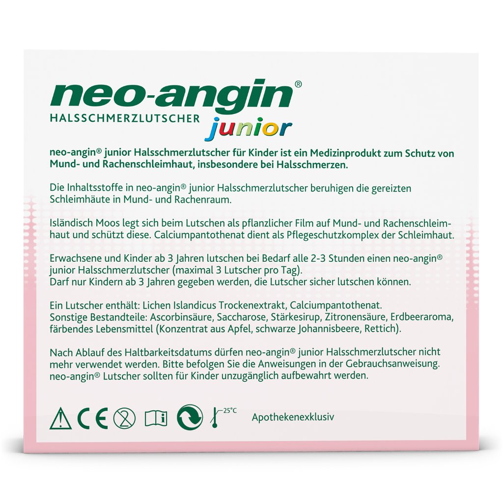 NEO-ANGIN junior Halsschmerzlutscher