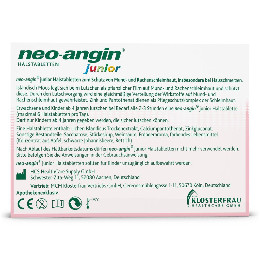 neo-angin junior Halstabletten 24 St