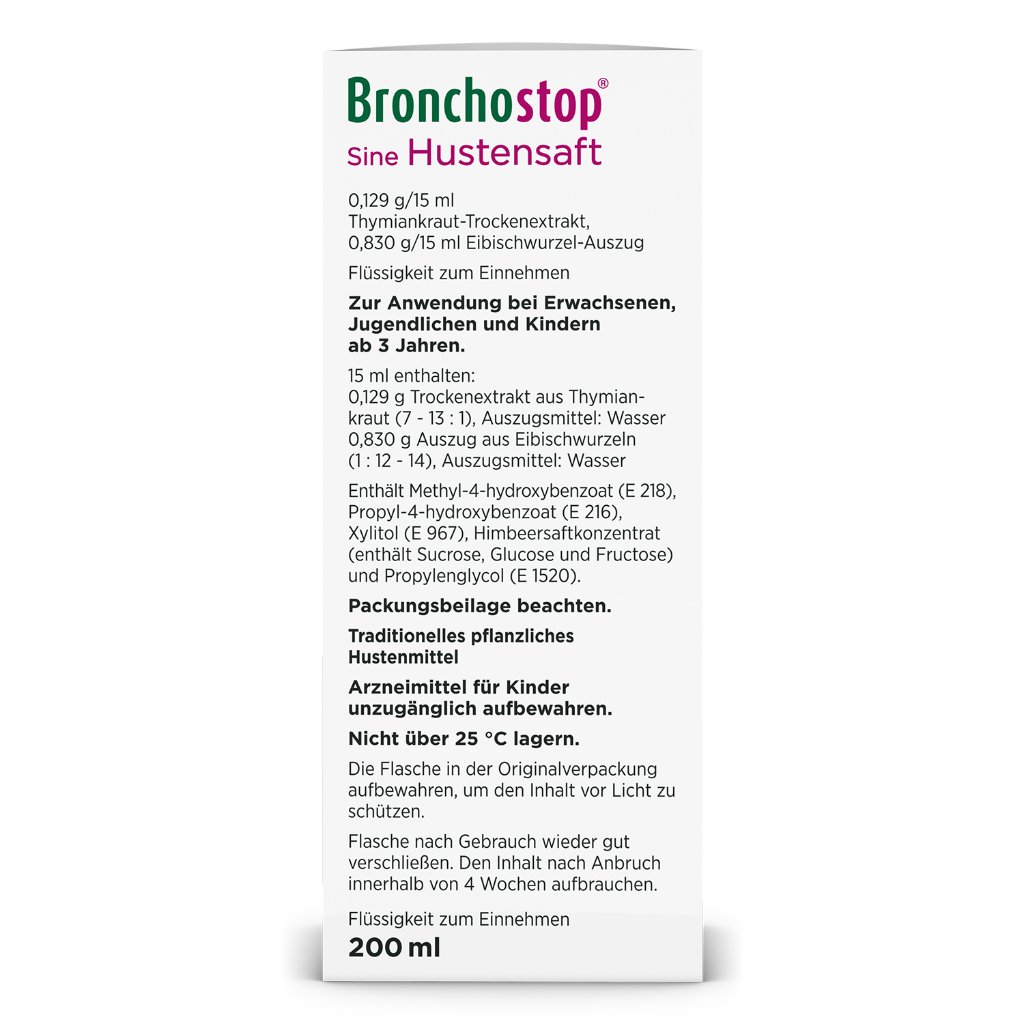 Bronchostop Sine Hustensaft 200 ml