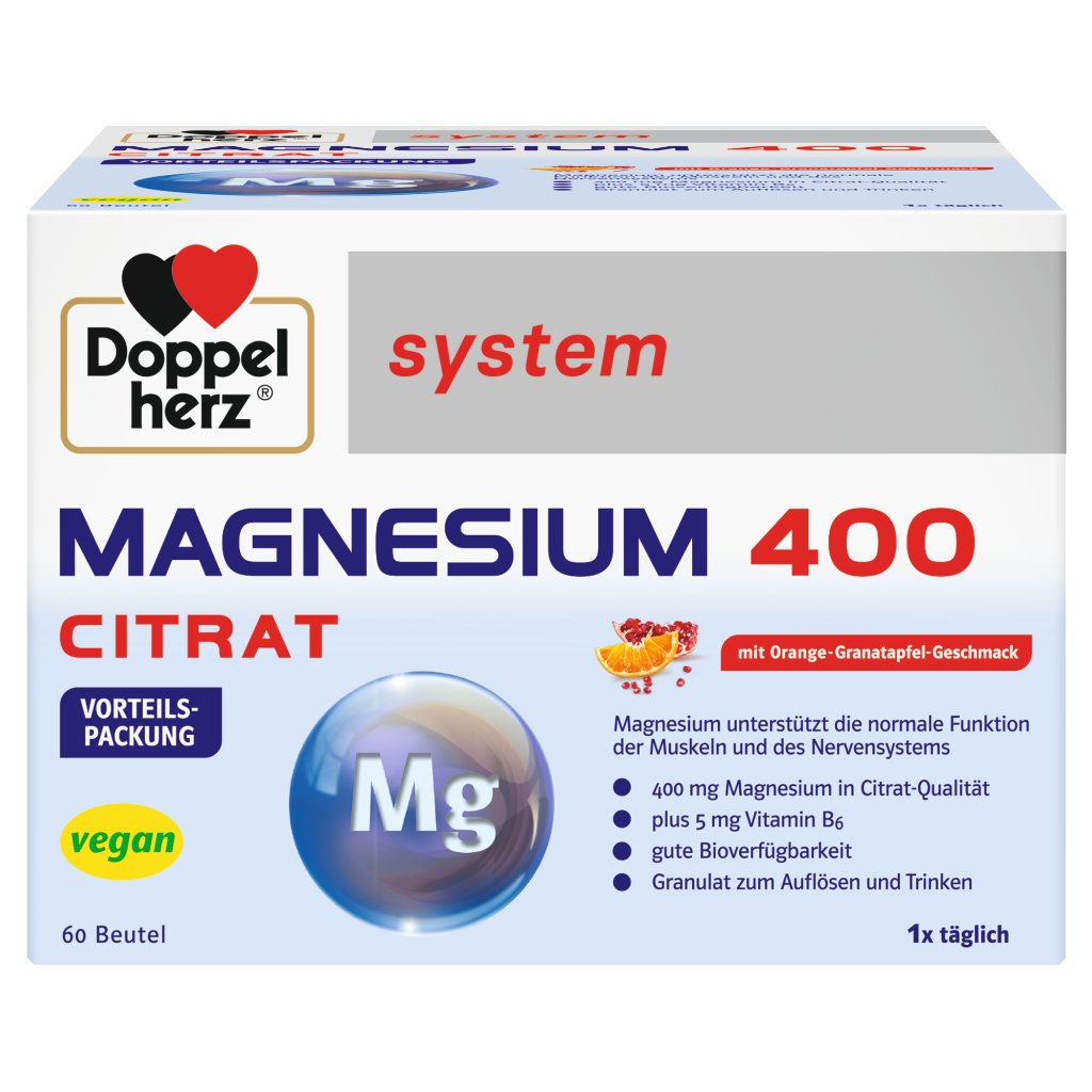 Doppelherz system MAGNESIUM 400 CITRAT Trinkgranulat