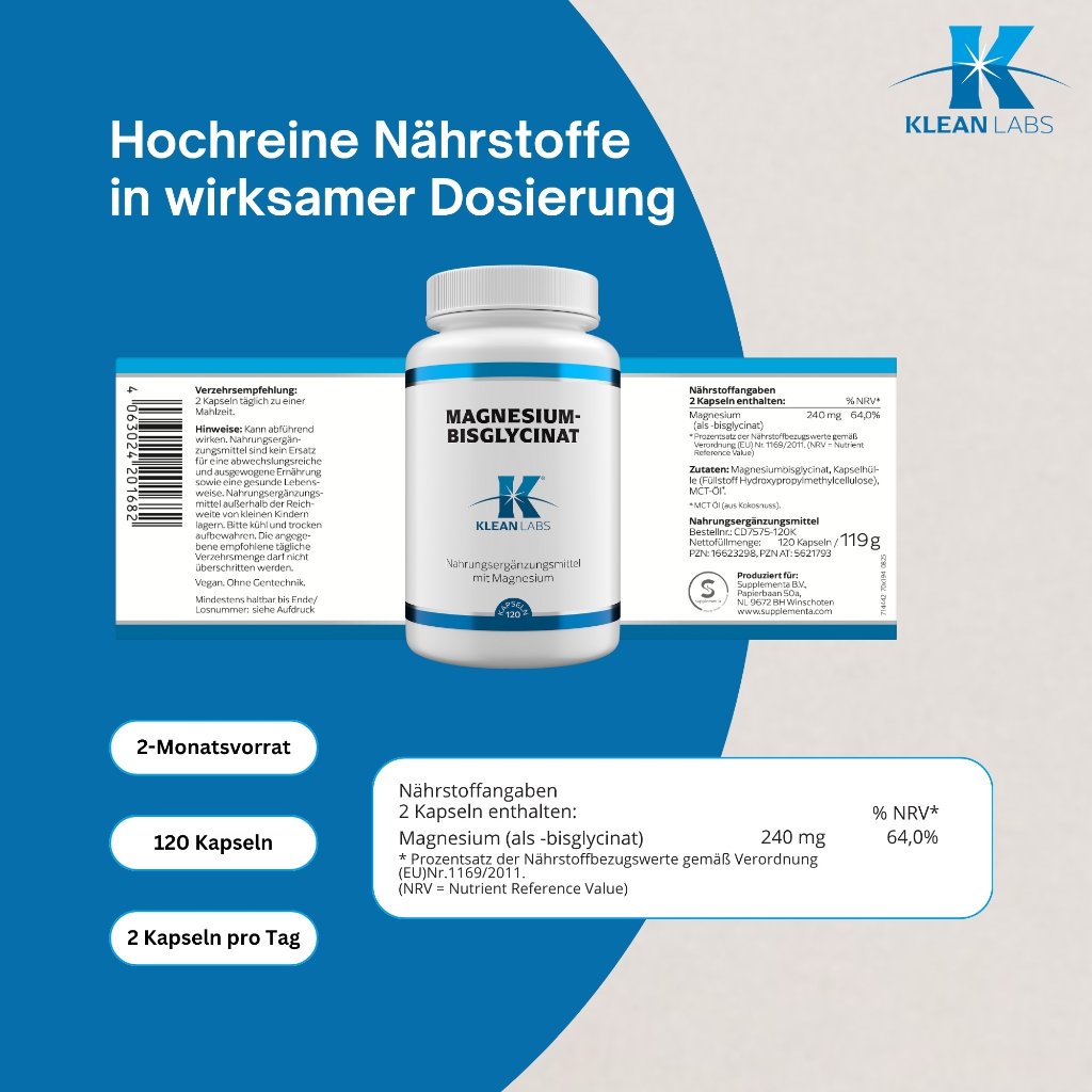 Klean Labs Magnesiumbisglycinat