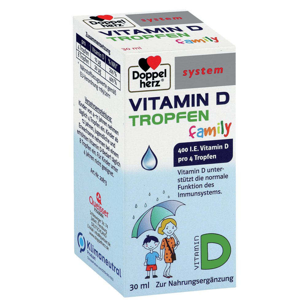 DOPPELHERZ Vitamin D Tropfen family system