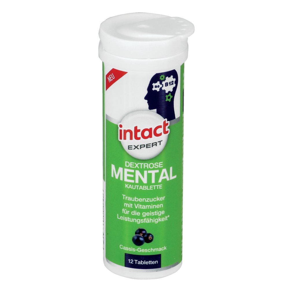 INTACT Expert Dextrose Mental Kautab.m.B-Vit.&Zink