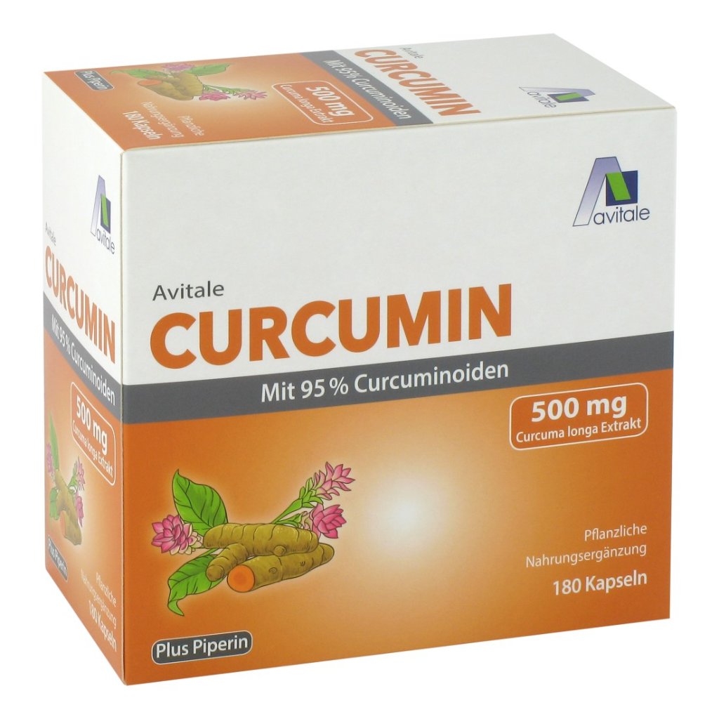 CURCUMIN 500 mg 95% Curcuminoide+Piperin Kapseln