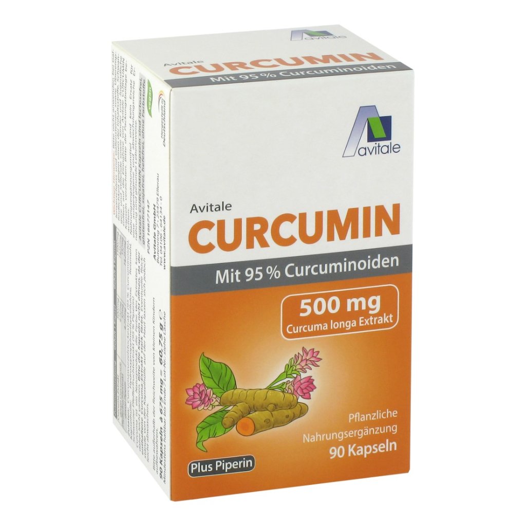 CURCUMIN 500 mg 95% Curcuminoide+Piperin Kapseln