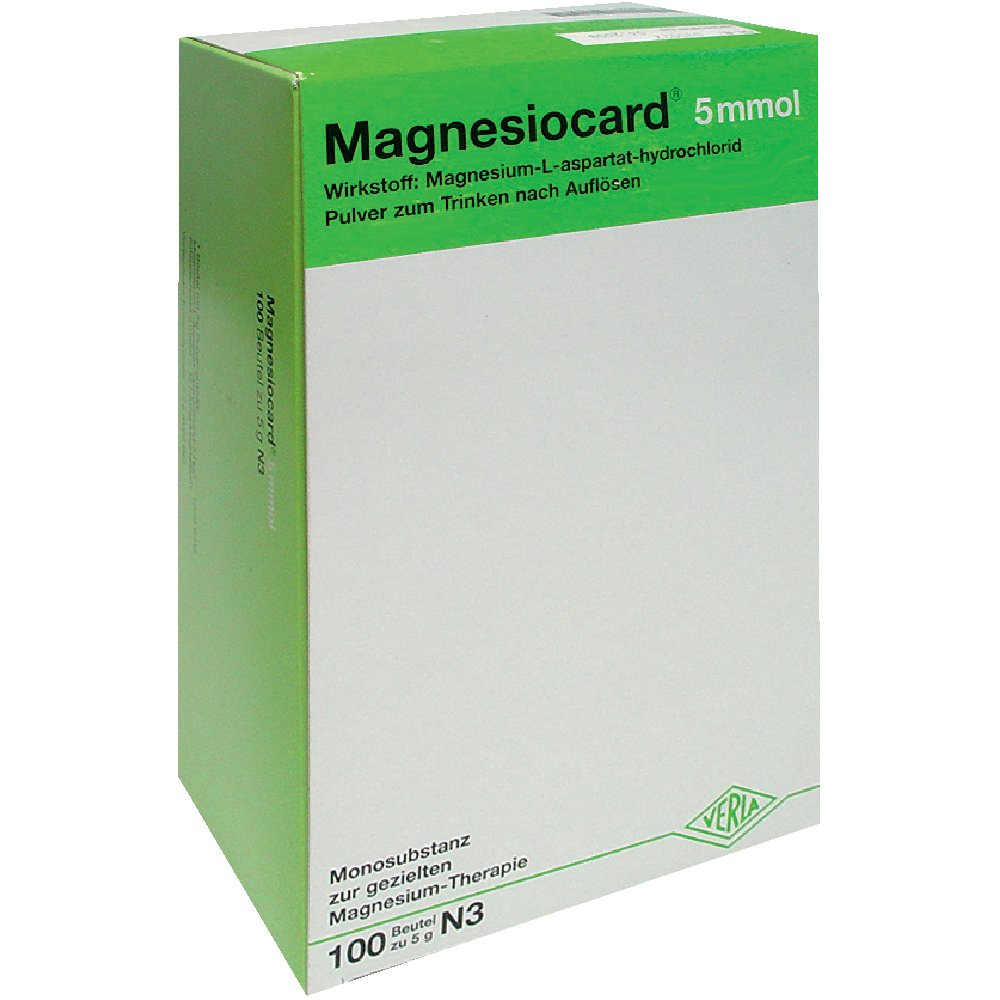 MAGNESIOCARD 5 mmol Plv.z.Her.e.Lsg.z.Einnehmen