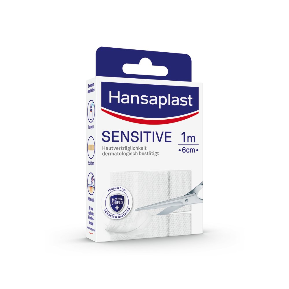 HANSAPLAST Sensitive Pflast.hypoallergen 6 cmx1 m